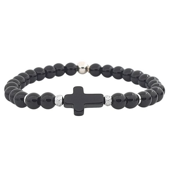 Bracelet Silver Faith - onyx