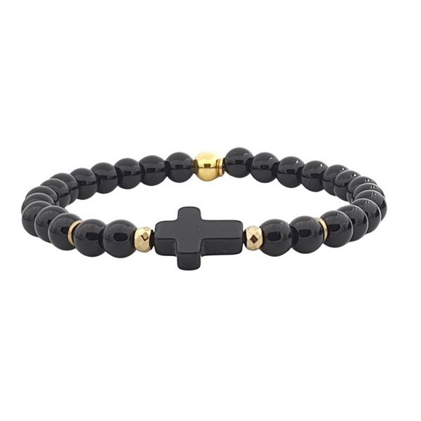Bracelet Golden Faith - onyx