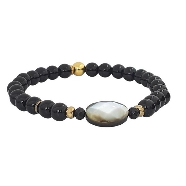 Bracelet Golden Harmony - nacre